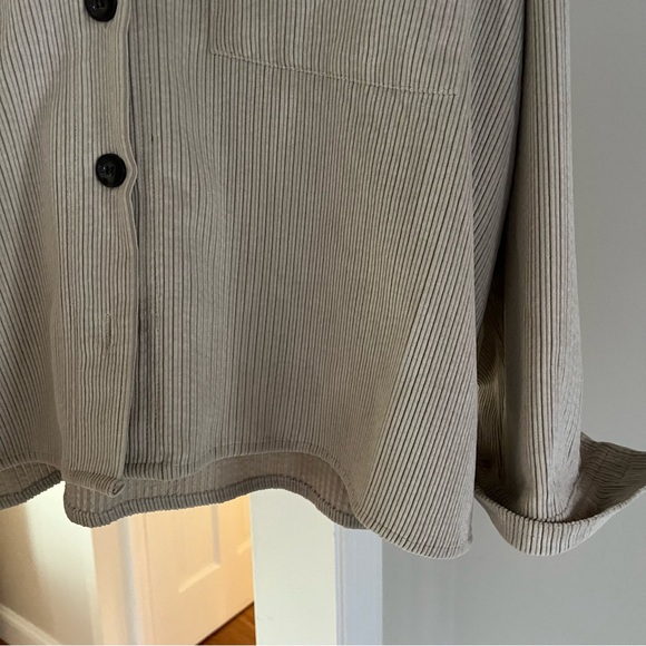 Corduroy Jacket, Vintage Inspired, Women’s Large, Beige - Picture 3 of 6